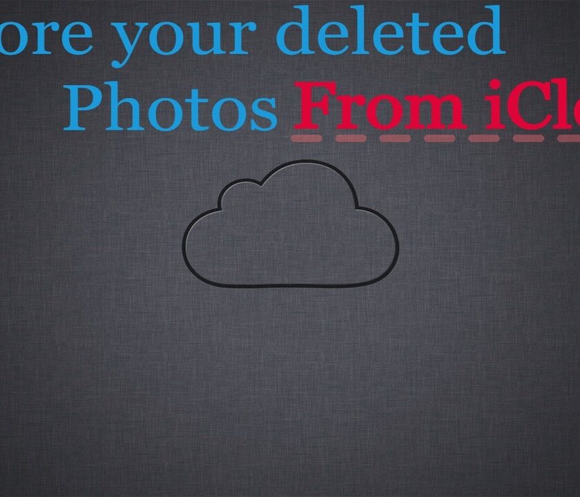 How to recover deleted phtos from iCloud
