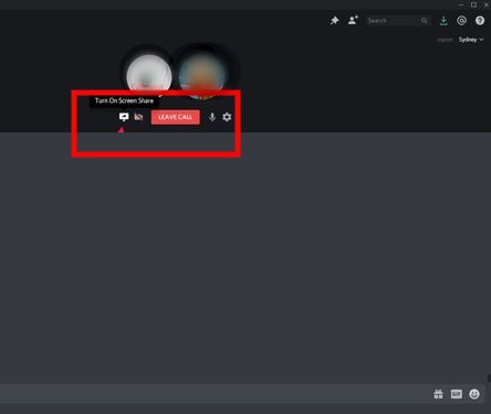 how to enable screen share on discord server