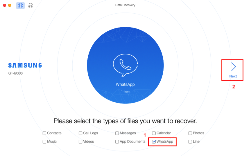 Phone rescue for Android to recover deleted WhatsApp messages without backup