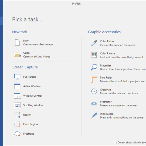 take long screenshot on windows using picpick