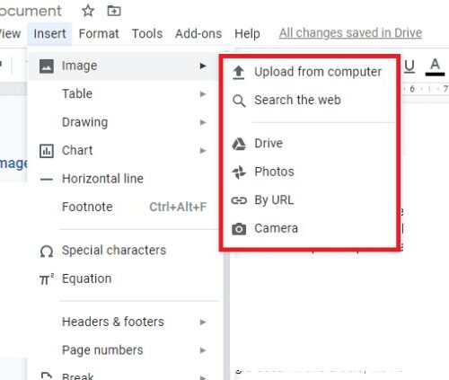 How to flip an image in google docs