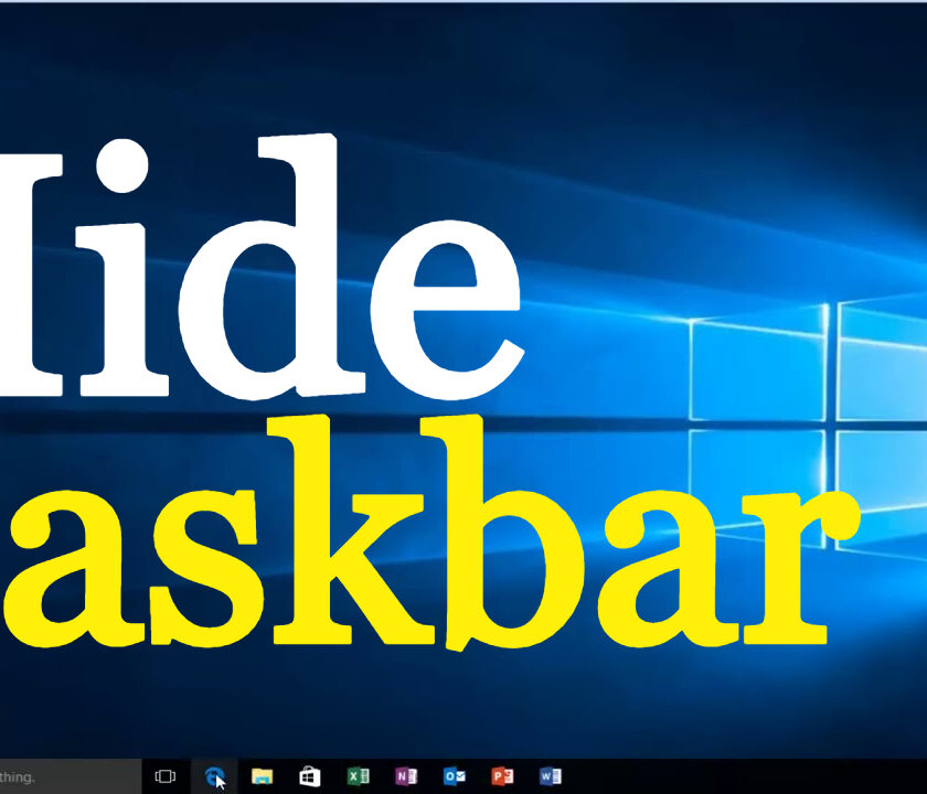 How To Hide Taskbar In Windows 10 & Older (Quick Guide) how to hide taskbar in windows 10 and older versions