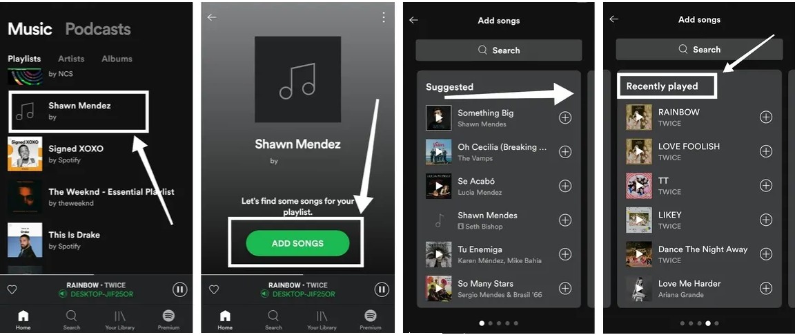 How to check Spotify history for Mobile or Tablet
