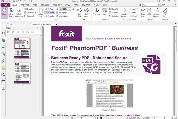 Foxit Phantom PDF - Edit PDF file