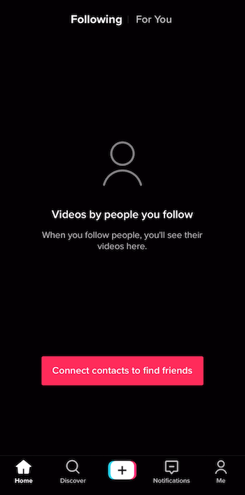 User Interface of TikTok