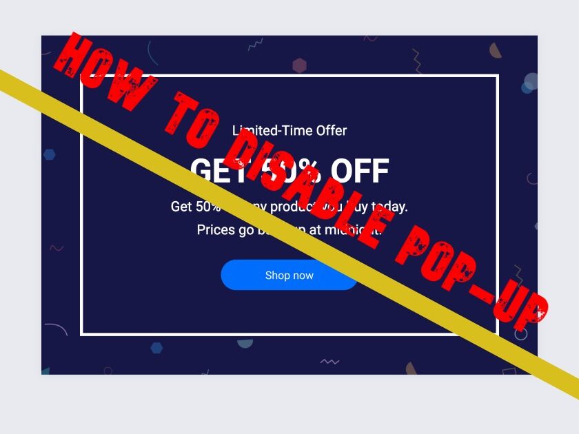 How to disable popup blocker: DISABLE  IT  NOW!!