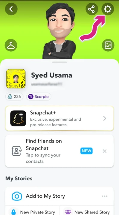 Snapchat Settings