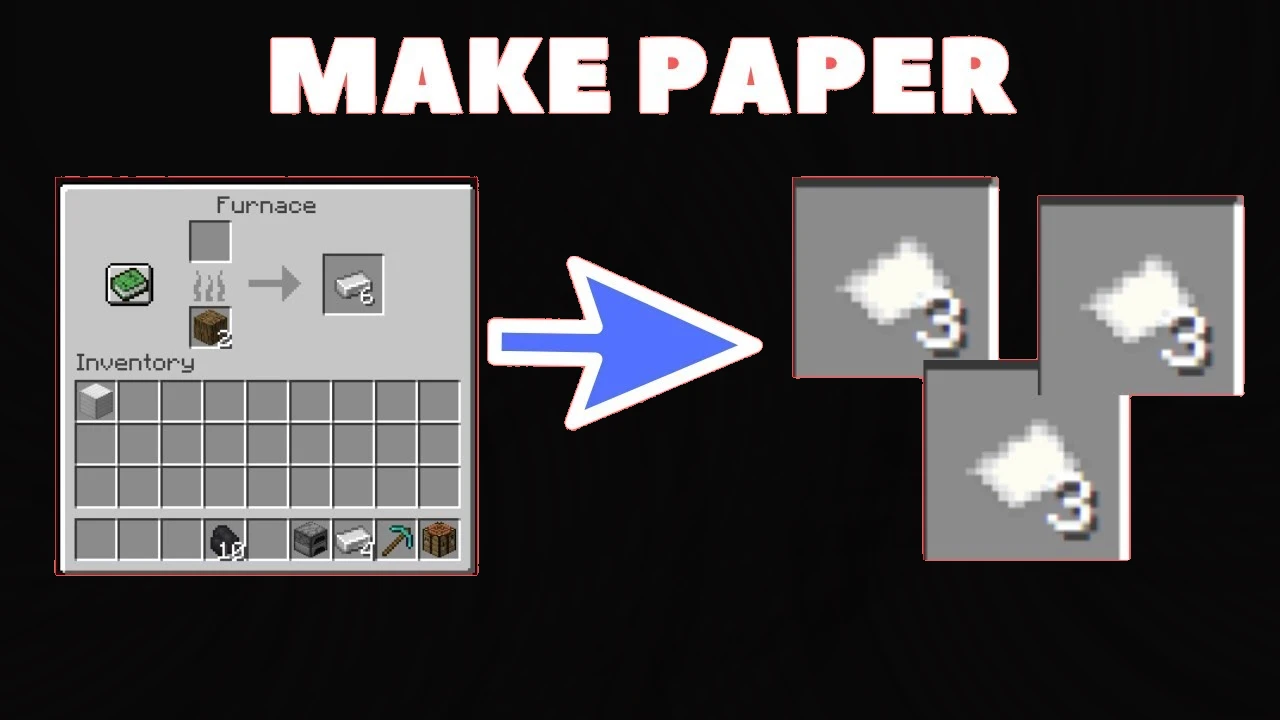 How to make paper in Minecraft