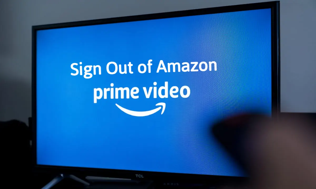 How to sign out of Amazon Prime