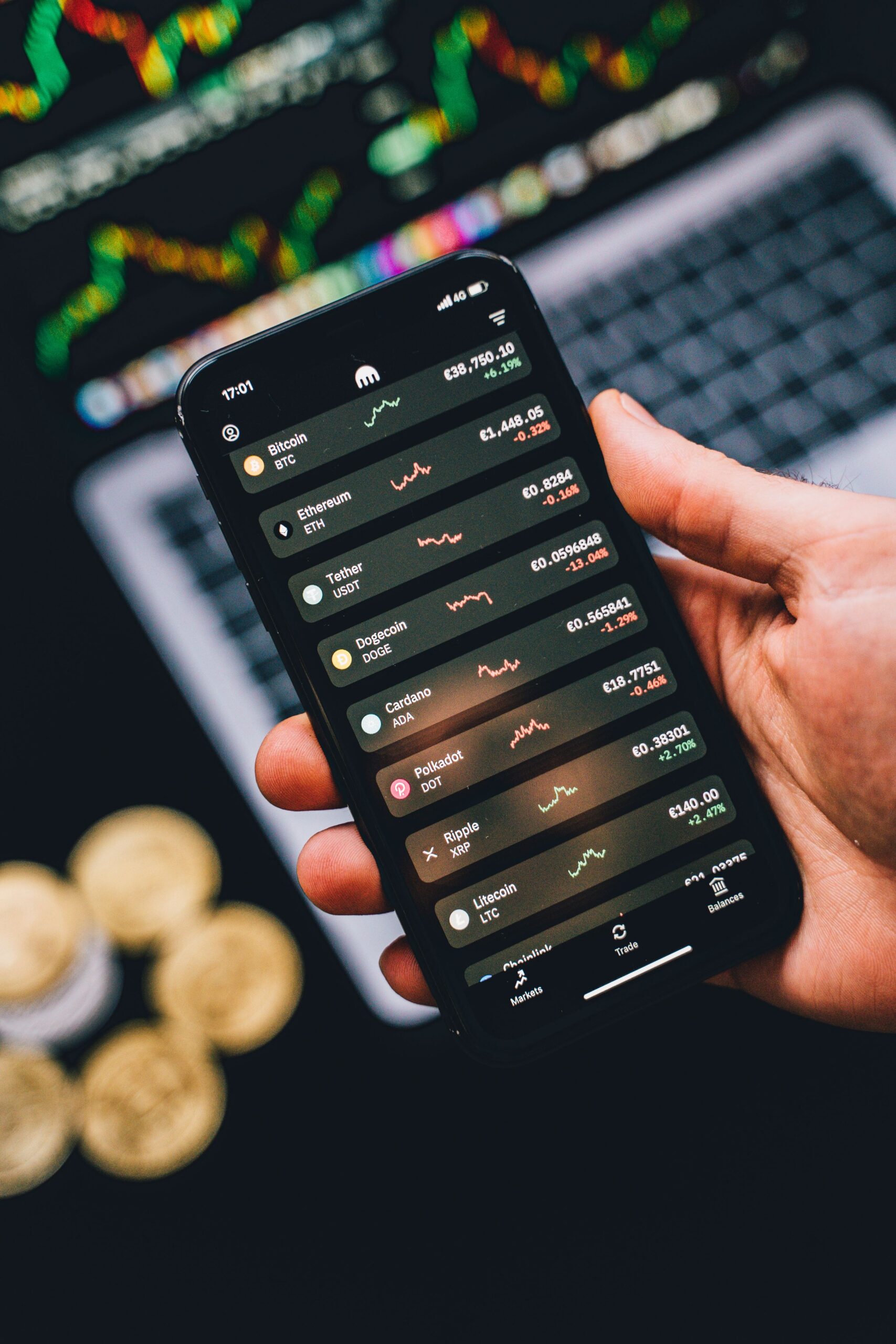 Mobile phone and digital coins for a TikTok Coins payment guide